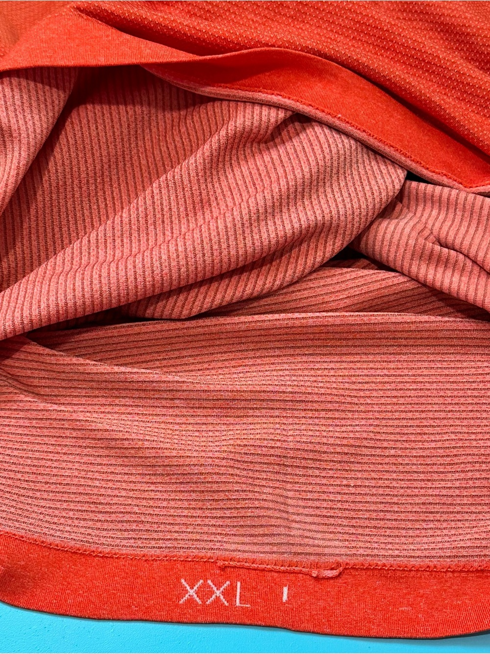 Lululemon Metal Vent Tech Polo Men’s Size XXL Orange/Coral - Picture 8 of 8